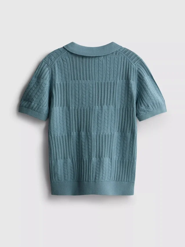 7-15 anos | camisa polo de malha