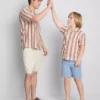 7-15 anos | camisa às riscas