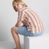 7-15 anos | camisa às riscas