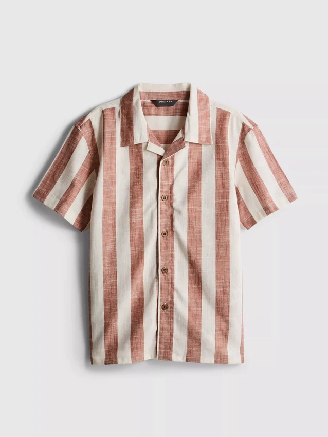 7-15 anos | camisa às riscas