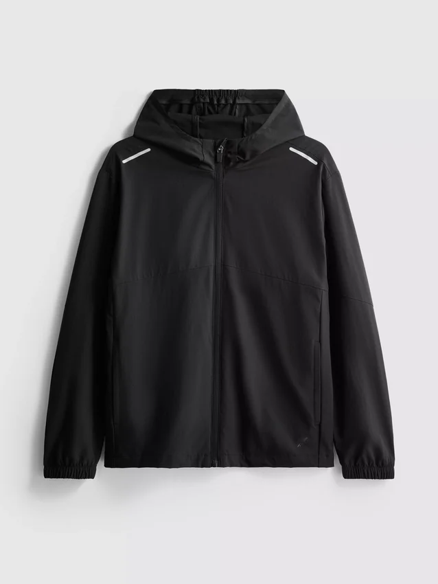 7-15 anos | Camisola com capuz e fecho de correr para desporto