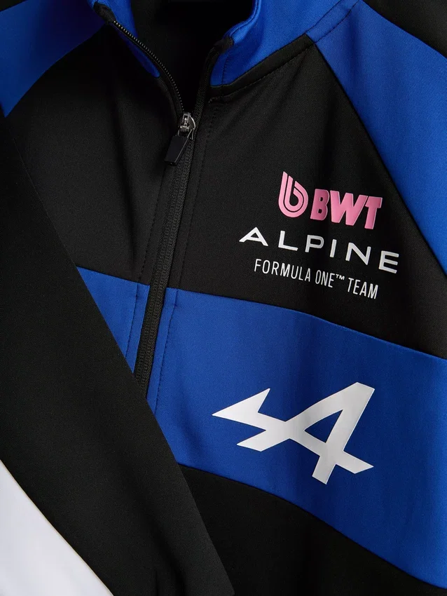 7-15 anos | Camisola com fecho de correr da equipa BWT Alpine Formula One