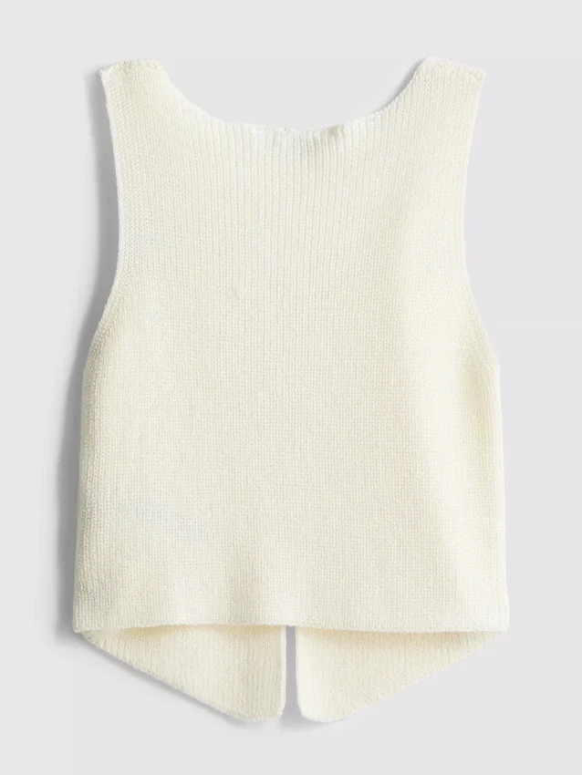 7-15 anos | Camisola de malha com decote em V