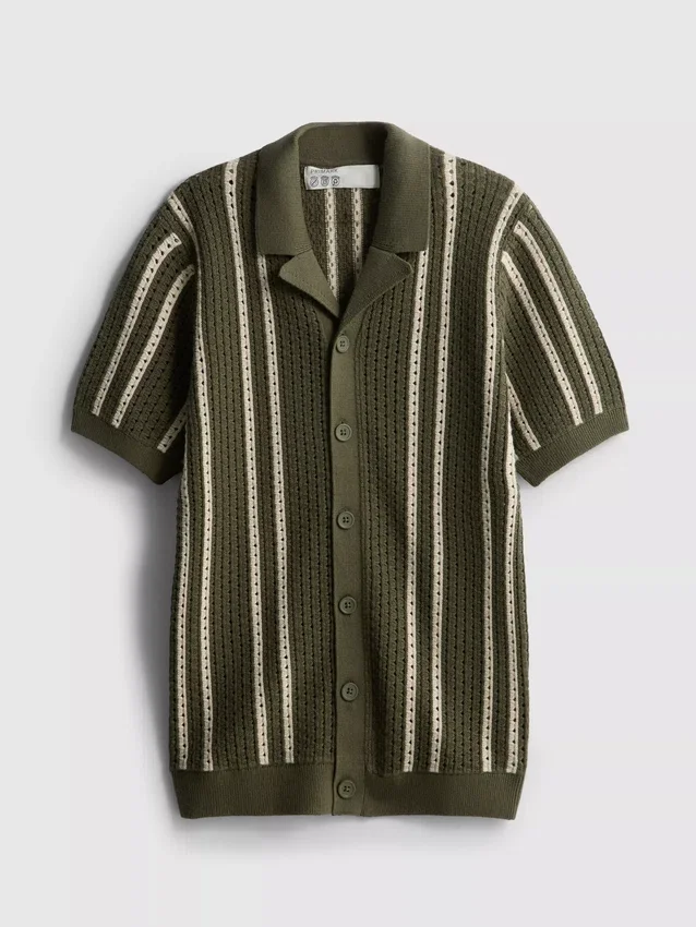 7-15 anos | camisola de malha às riscas