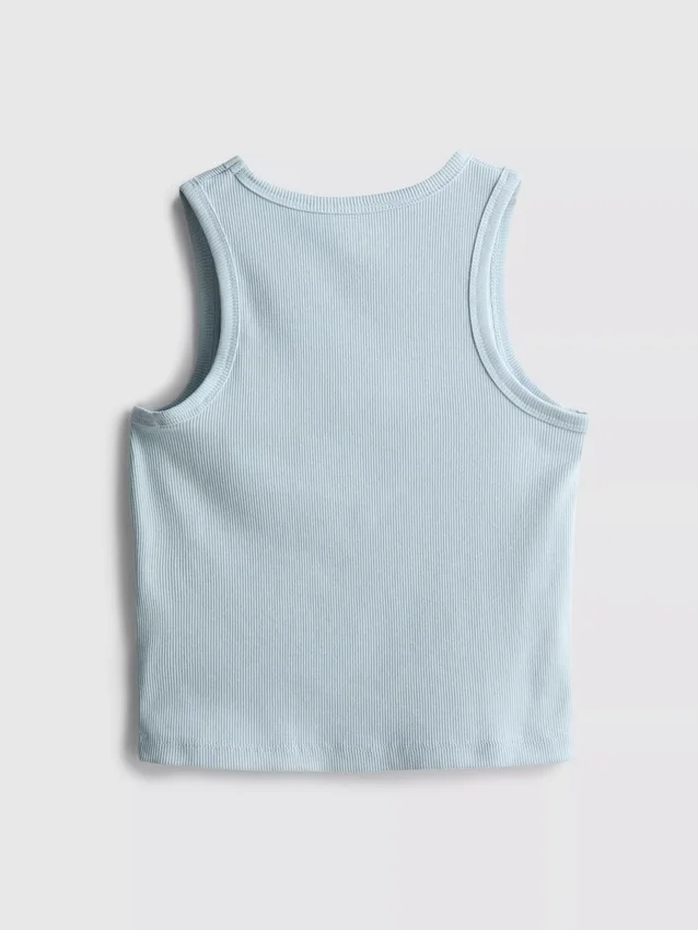 7-15 anos | camisola sem mangas com canelado