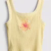7-15 anos | camisola sem mangas com costura contrastante