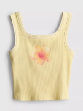 7-15 anos | camisola sem mangas com costura contrastante
