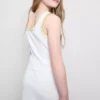 7-15 anos | camisola sem mangas com costura contrastante