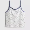 7-15 anos | camisola sem mangas com ponto-de-gaze
