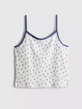 7-15 anos | camisola sem mangas com ponto-de-gaze