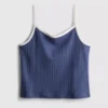7-15 anos | camisola sem mangas com ponto-de-gaze
