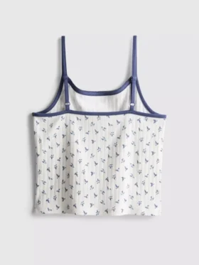 7-15 anos | camisola sem mangas com ponto-de-gaze