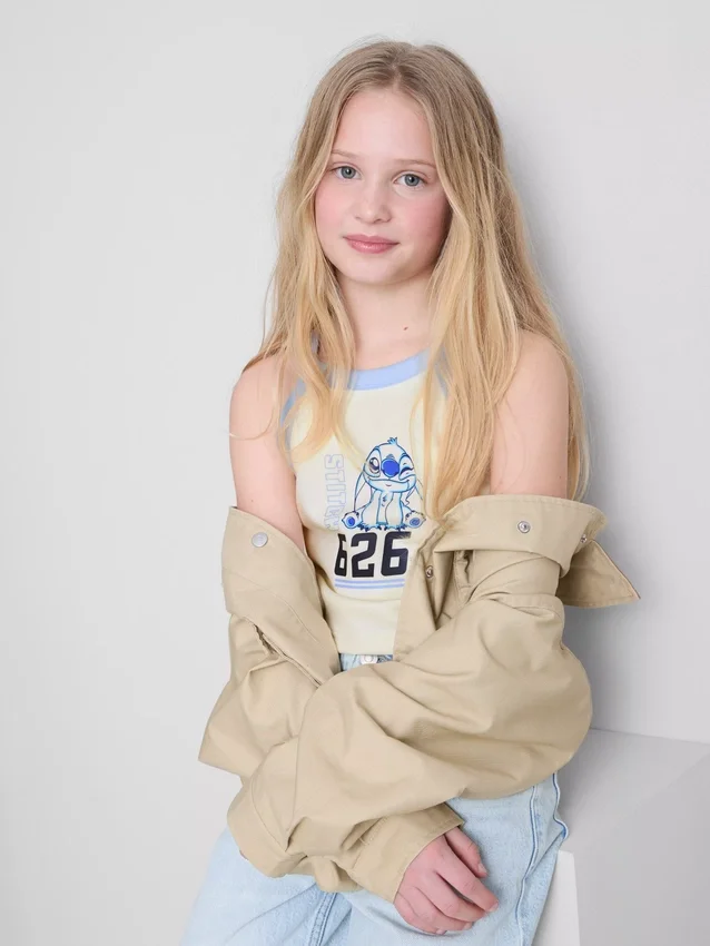 7-15 anos | Camisola sem mangas do Stitch da Disney