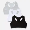 7-15 anos | Conjunto de 3 tops curtos com costas em Y
