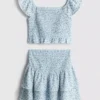 7-15 anos | conjunto de blusa e saia Rara
