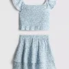 7-15 anos | conjunto de blusa e saia Rara