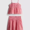7-15 anos | Conjunto de blusa e saia xadrez