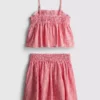 7-15 anos | Conjunto de blusa e saia xadrez