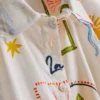 7-15 anos | Conjunto de camisa com detalhe de gravata e calções