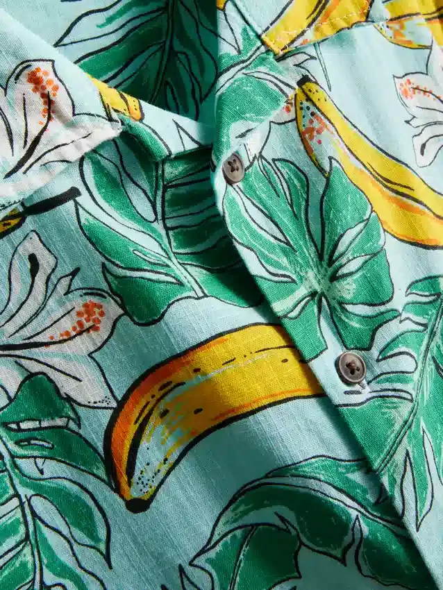 7-15 anos | Conjunto de camisa estampada e calções