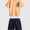 7-15 anos | Conjunto de camisas e calções Pokémon