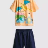 7-15 anos | Conjunto de camisas e calções Pokémon