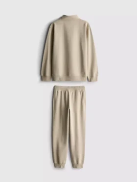7-15 anos | Conjunto de camisola com gola em funil e calças de treino