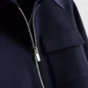 7-15 anos | Conjunto de casaco com fecho em jacquard e calças de fato de treino