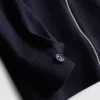 7-15 anos | Conjunto de casaco com fecho em jacquard e calças de fato de treino