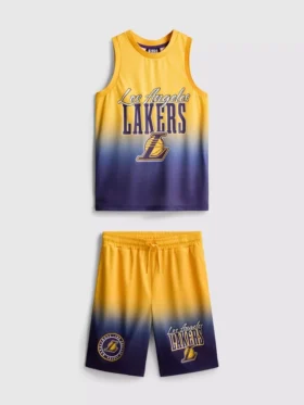 7-15 anos | Conjunto desportivo em malha dos Los Angeles Lakers da NBA