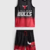 7-15 anos | Conjunto em malha dos Chicago Bulls da NBA