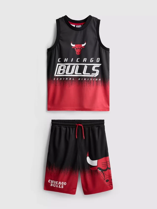 7-15 anos | Conjunto em malha dos Chicago Bulls da NBA