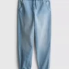 7-15 anos | Jeans tipo calças de fato de treino