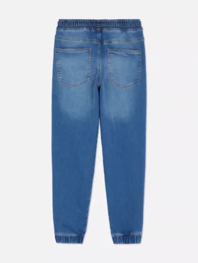 7-15 anos | Jeans tipo calças de treino com bainha