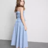7-15 anos | saia midi xadrez gingham
