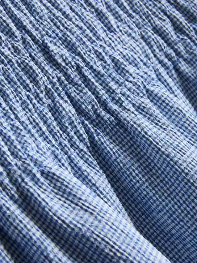 7-15 anos | saia midi xadrez gingham
