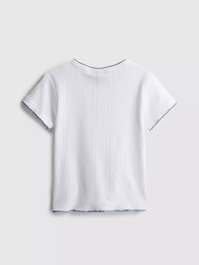 7-15 anos | T-shirt bordada «I Love New York»