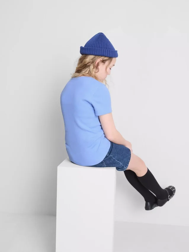 7-15 anos | t-shirt com canelado