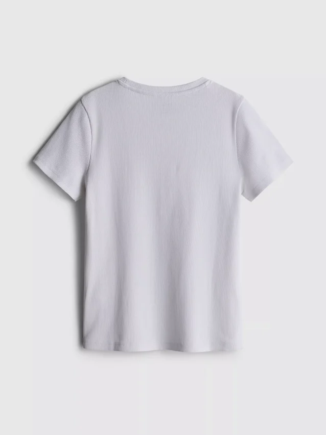 7-15 anos | t-shirt com canelado