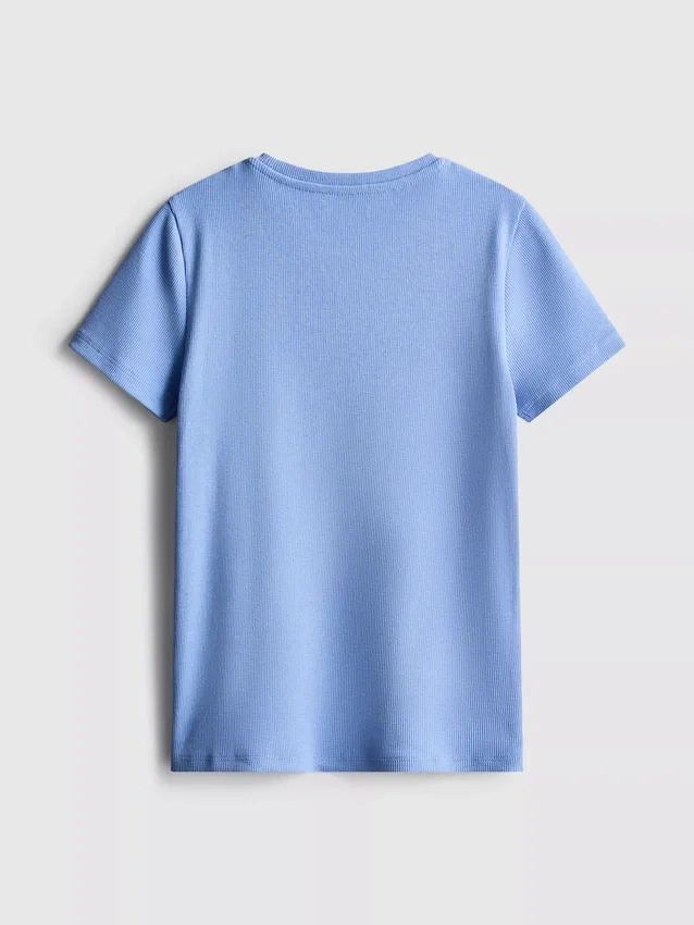 7-15 anos | t-shirt com canelado