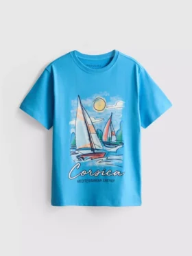 7-15 anos | T-shirt com estampado da Córsega