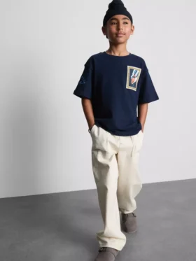 7-15 anos | T-shirt com estampado «Dolce Vita»