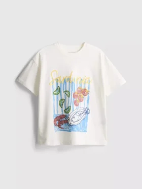 7-15 anos | t-shirt com estampado oversized
