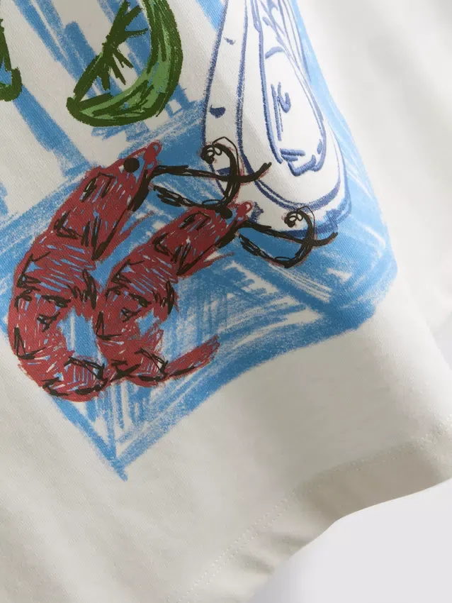 7-15 anos | t-shirt com estampado oversized