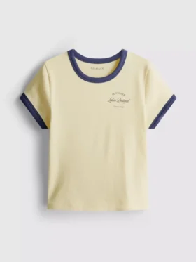 7-15 anos | T-shirt com gola em anel