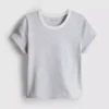 7-15 anos | T-shirt com gola em anel