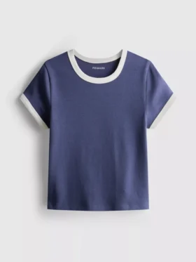 7-15 anos | T-shirt com gola em anel
