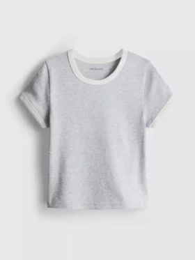 7-15 anos | T-shirt com gola em anel