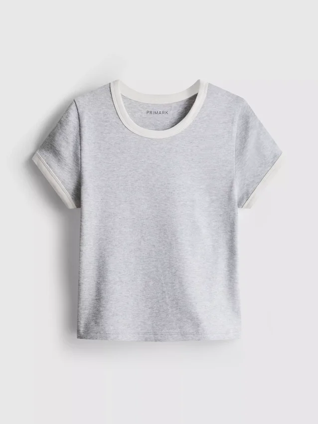 7-15 anos | T-shirt com gola em anel