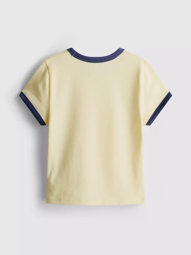 7-15 anos | T-shirt com gola em anel